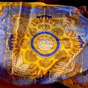 Hermes silk scarf